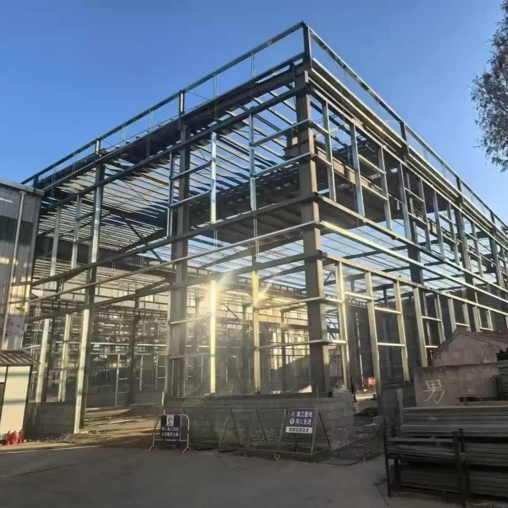 CE Certified Hot Dip Galvanized Steel Frame Warehouse Custom Size Industrial Storage Prefab Building
