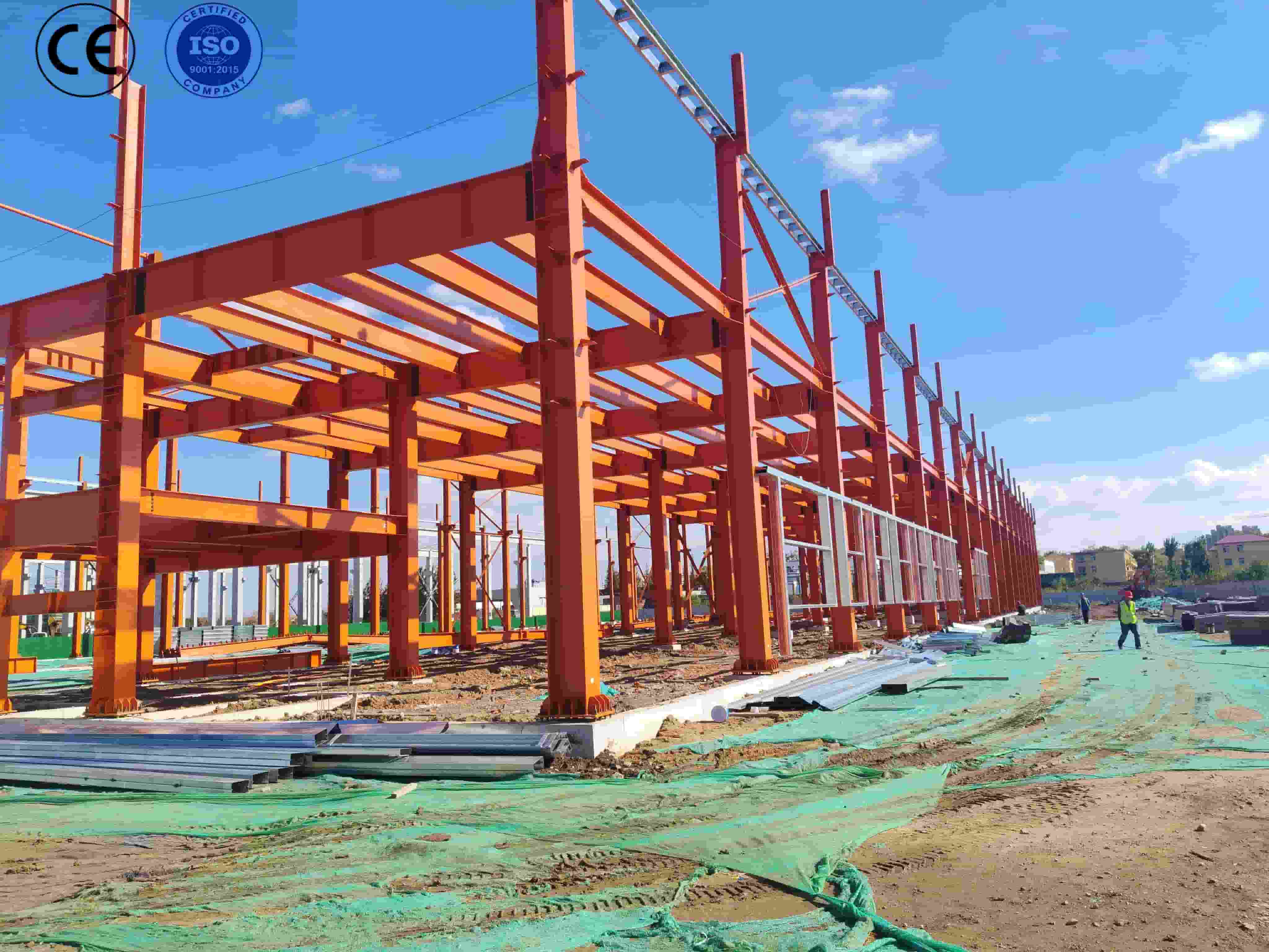 Custom Prefabricated Metal Building PEB Steel Structure Warehouse Workshop Hangar Storage Construction Kit
