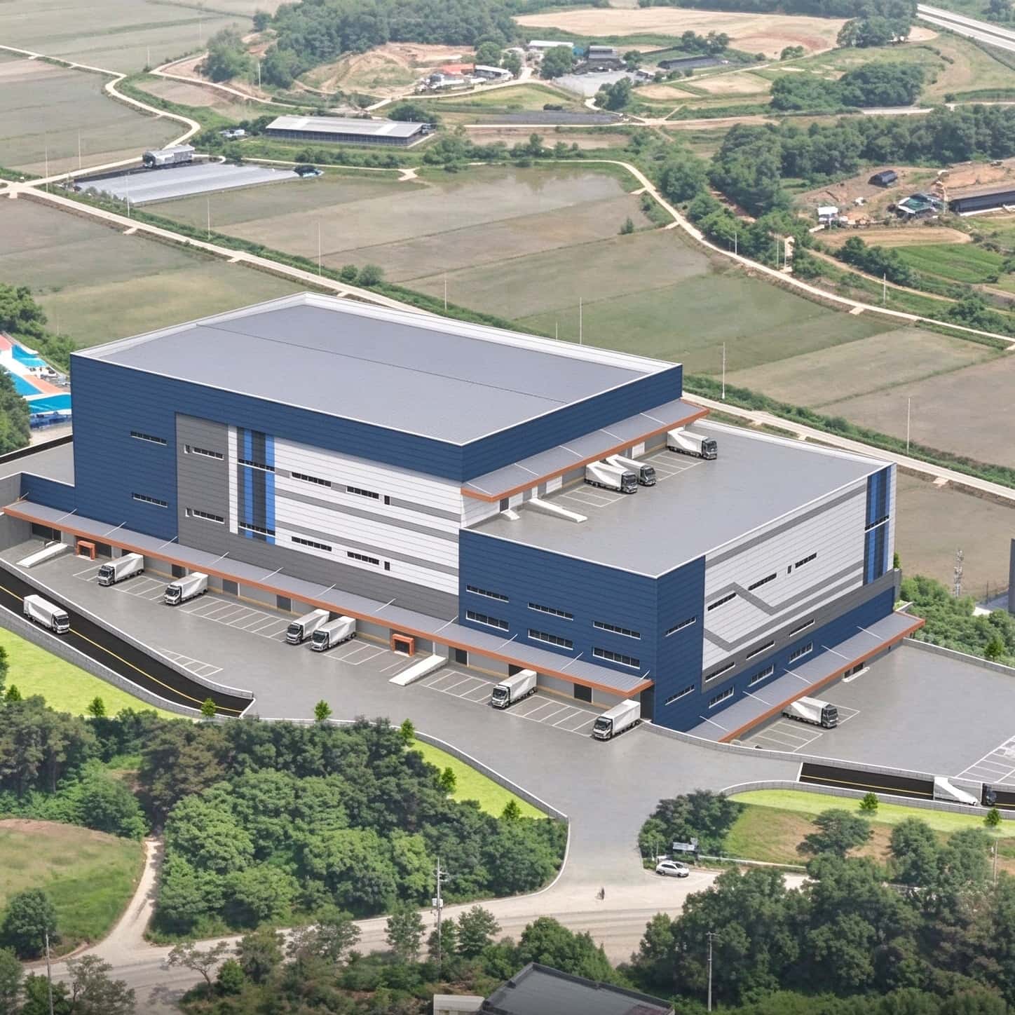 Export Steel Warehouse, H-Section Metal Frame Logistics Depot, Meet AS/NZS, Euro & US Standard