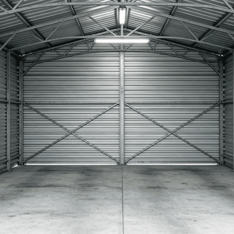 Factory Direct Prefab Steel Structure Garage Insulated Sandwich Panel Metal Car Garage