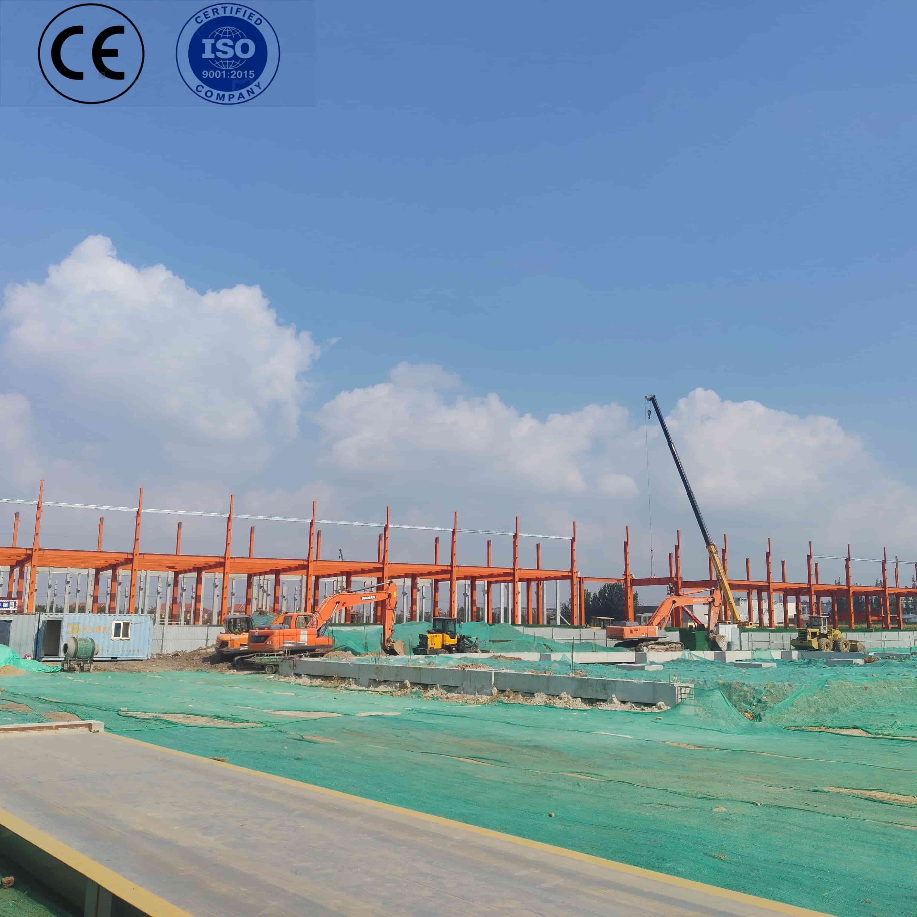 Galvanized Steel Frame Warehouse Prefabricated Metal Building For Farm Storage