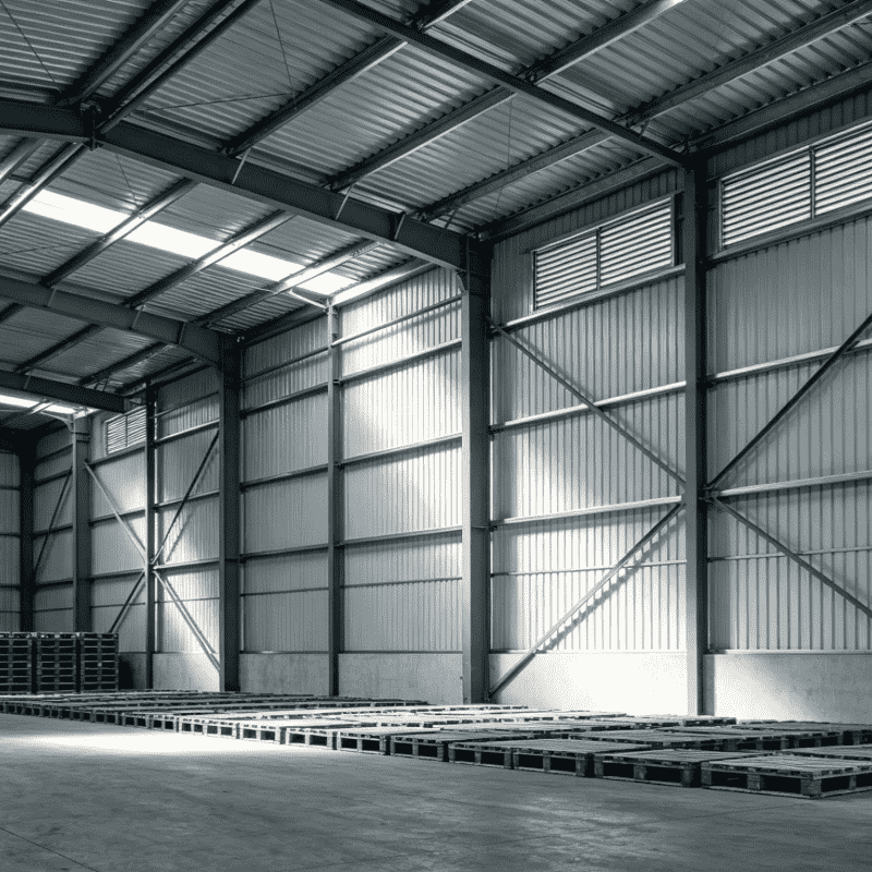 Insulated Portal Frame Steel Structure Warehouse Storage Warehouse