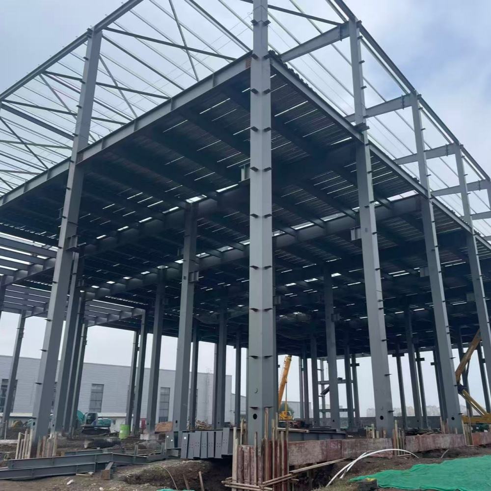 Large Span Prefab Steel Structure Workshop Industrial Metal Frame Factory Warehouse Building