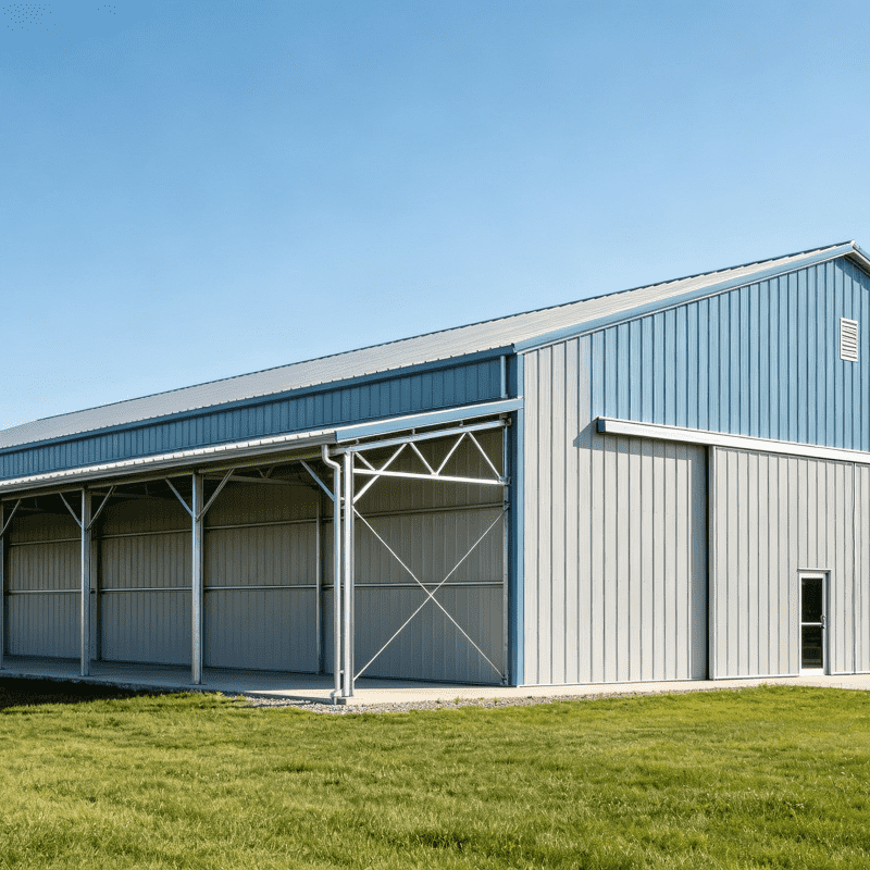 Modular Prefab Single Layer Light Steel Structure Workshop Prefabricated Industrial Metal Frame Building