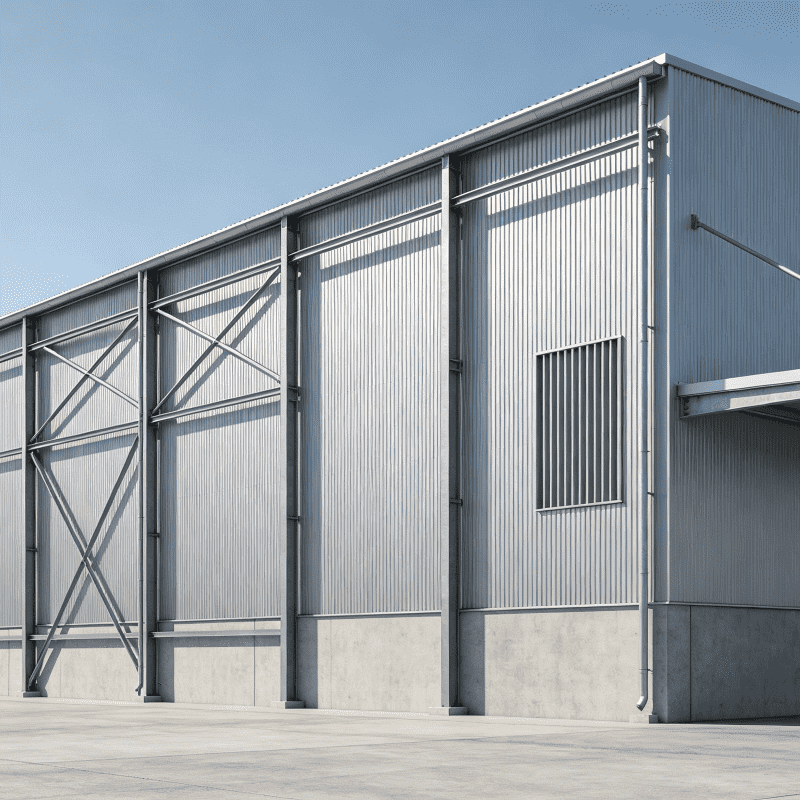 Prefab Steel Structure Building Light Frame Storage Warehouse