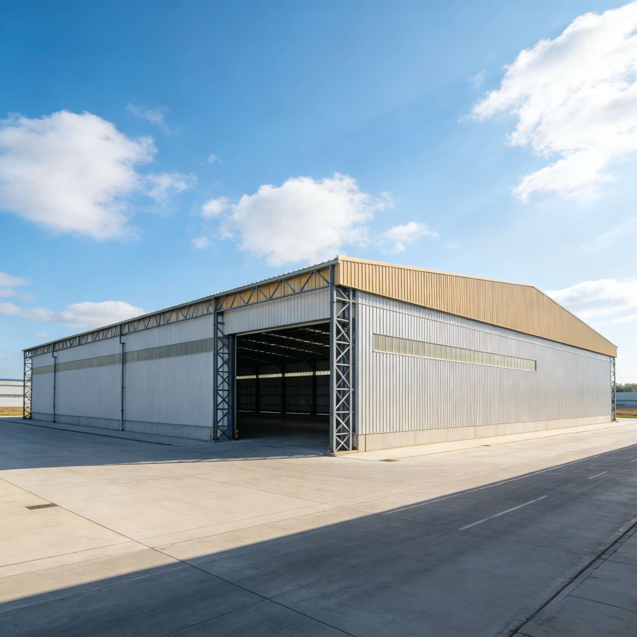 Prefab Steel Structure Warehouse Workshop, Metal Frame Industrial Factory Building