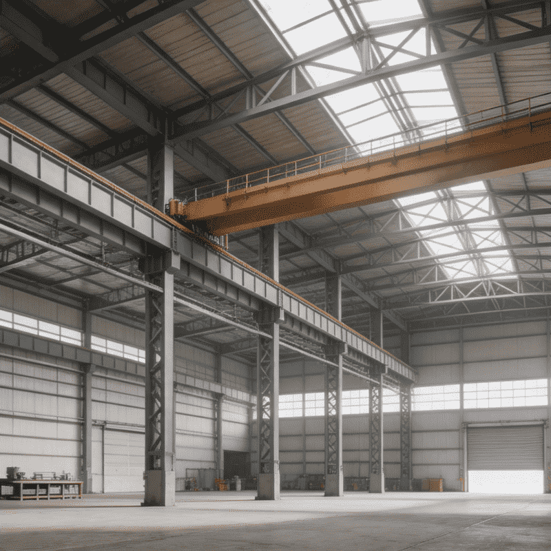 Prefabricated Portal Steel Frame Industrial Workshop and Warehouse Building