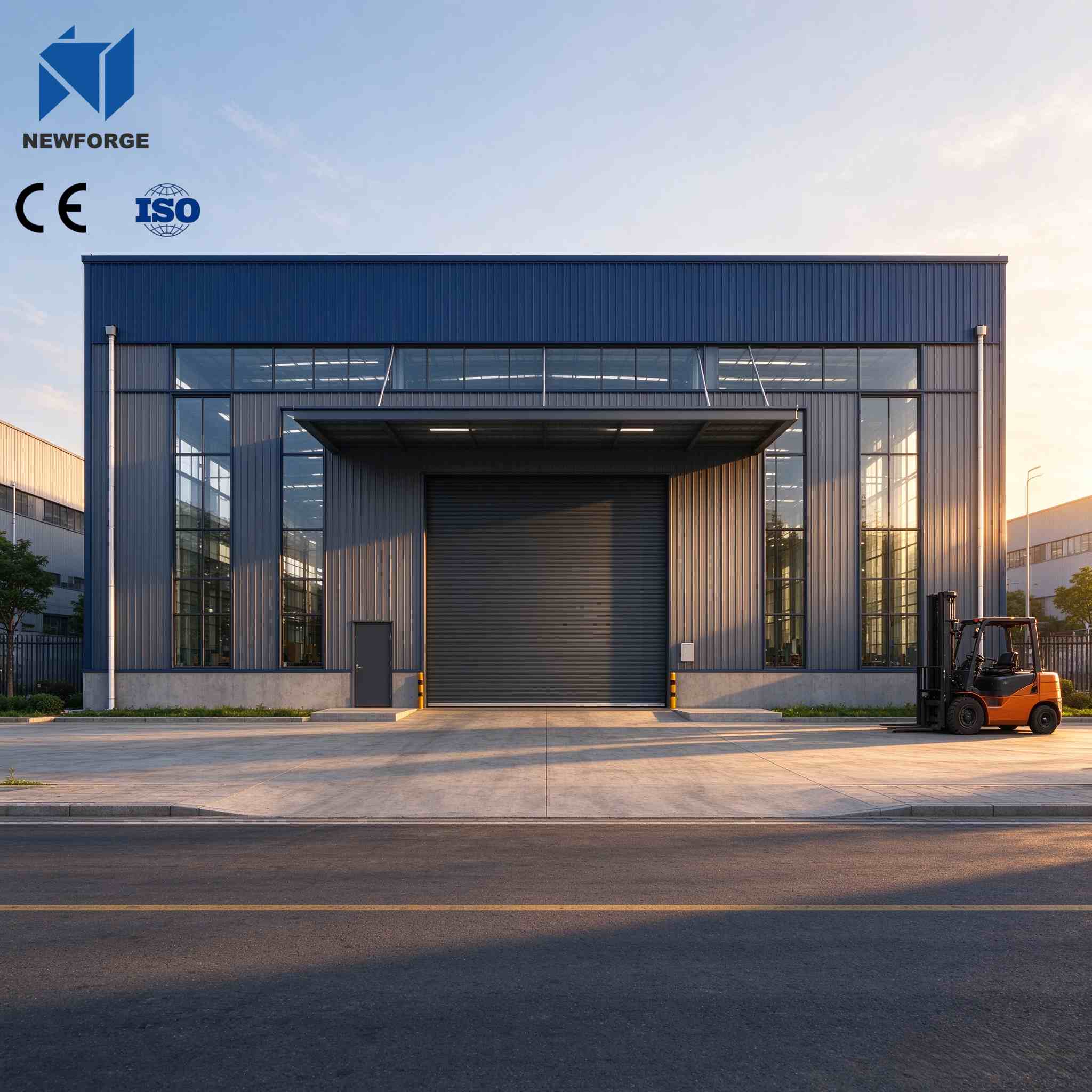 Prefabricated Steel Structure Warehouse Industrial Metal Storage Building
