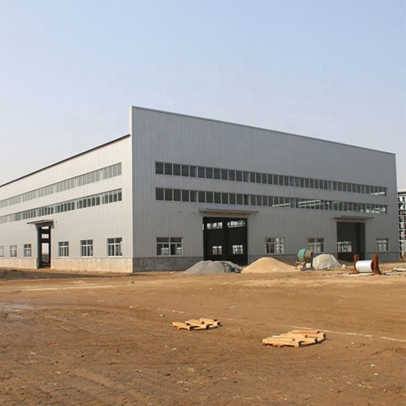 Prefabricated Steel Structure Warehouse Metal Building Large Span Industrial Storage Shed Custom Design