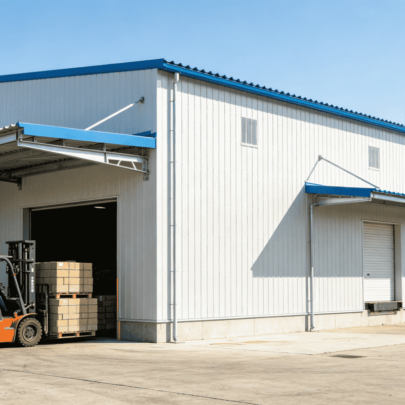 Simple Assembly Single Story Steel Frame Warehouse Low Cost Prefab Storage Shed