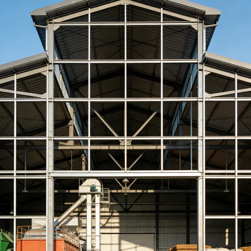 Steel Frame Farm Processing Workshop